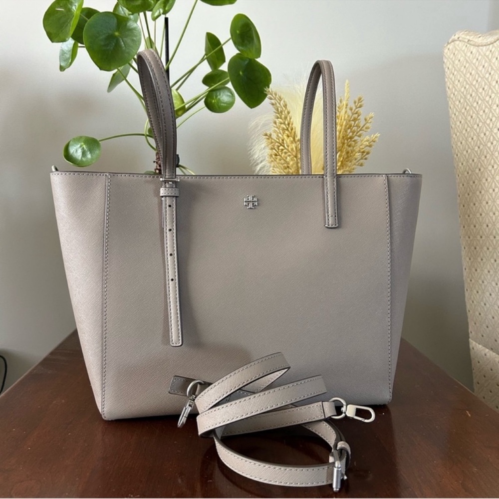 Tory Burch Light Gray Tote Bag